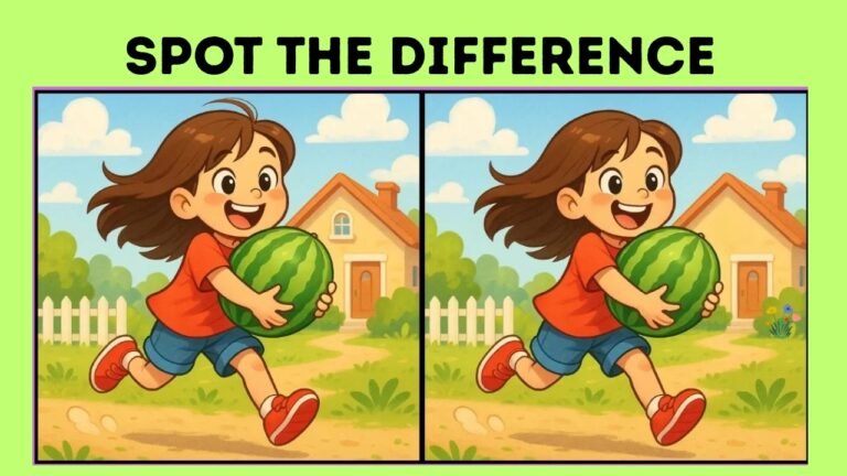 3 Differences in This Girl with Watermelon Image